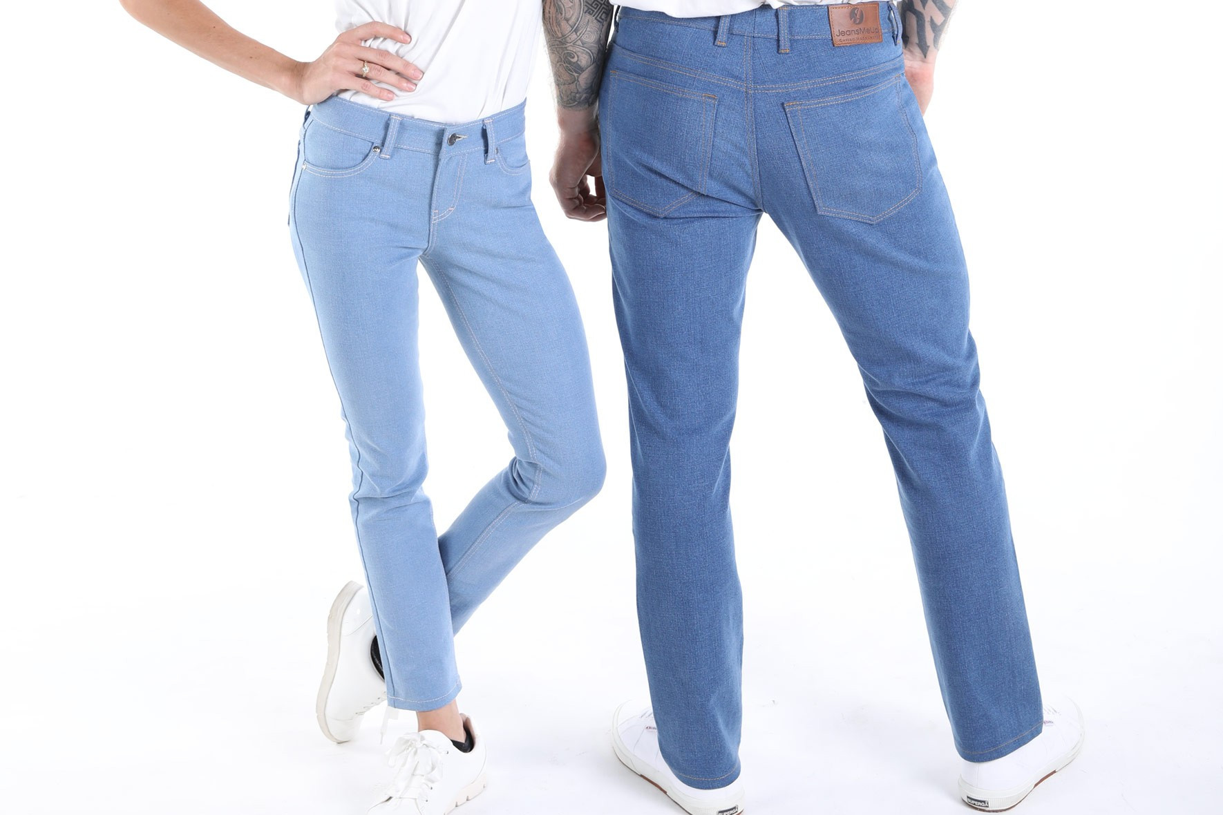 Jeans chiari uomo e donna - su misura e su richiesta