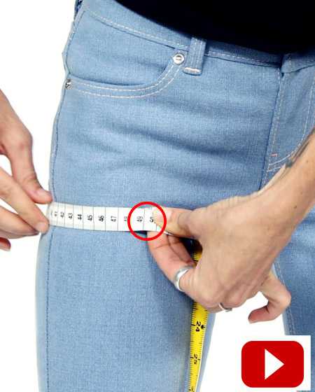 Misure per i tuoi jeans su misura, misure per jeans da uomo e da donna su misura